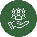 Customer care icon representing satisfied farmers